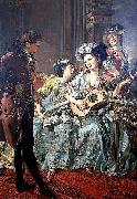 Louis Rolland Trinquesse The Courtship oil painting reproduction